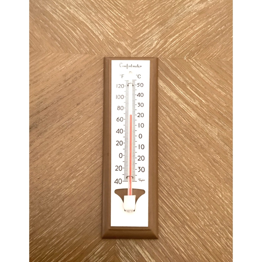 Vintage TAYLOR Comfortmeter Wall Thermometer Mid Century  Great Condition!